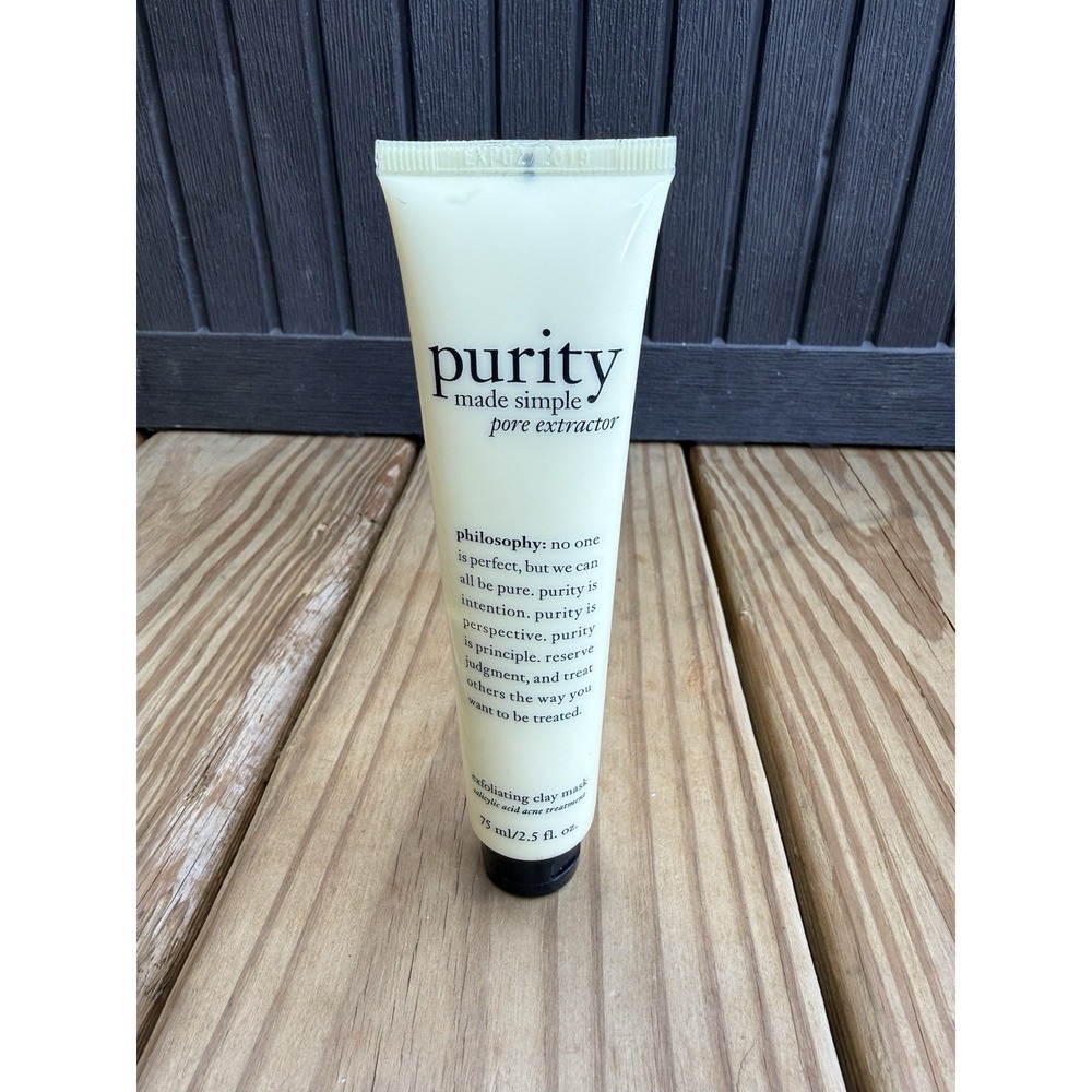 2 Philosophy Pore Extractor Clay Mask Salicylic Acid Acne Treatment 2.5 fl oz